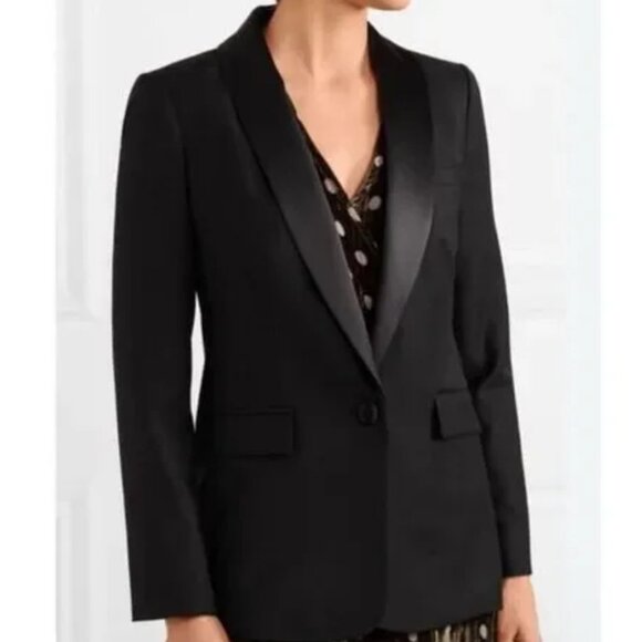 NEW NWT! J. CREW 100% WOOL TUXEDO JACKET SATIN LAPEL HAND TAILORED FITTED sz 2 - Picture 1 of 6